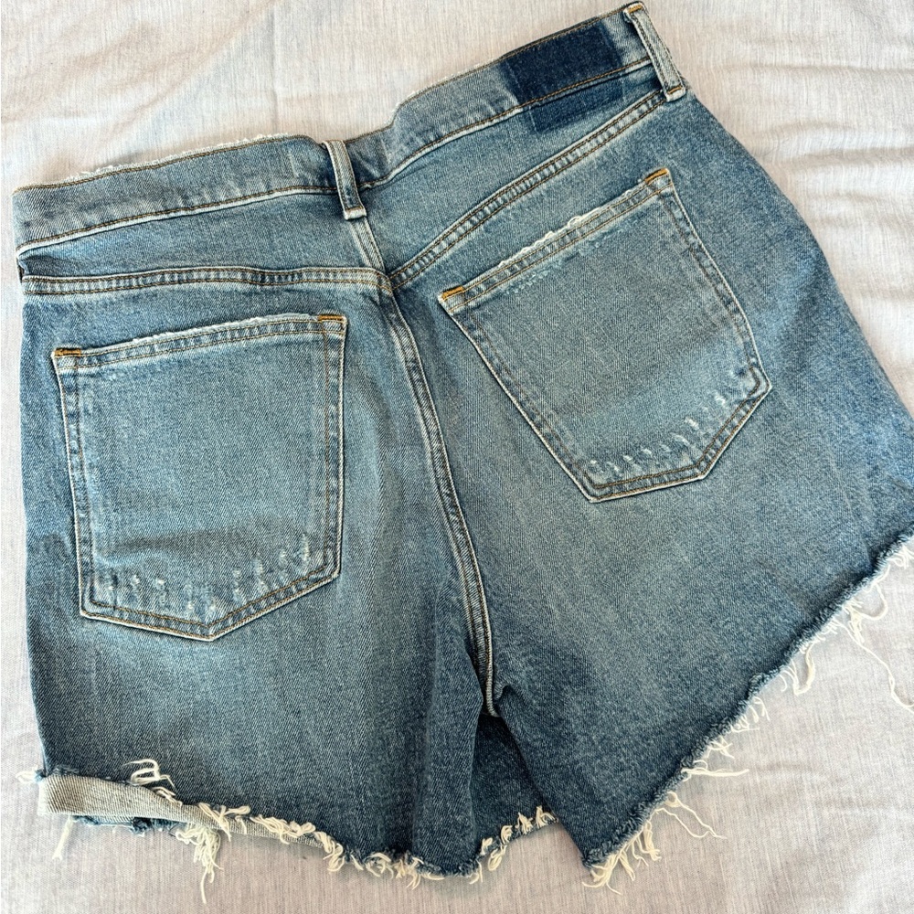 A&F High Rise Denim Shorts - Picture 3 of 3